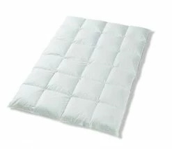 Kassettenbett in Übergröße - 155x220 cm - 15% Entendaunen - Bezug Baumwolle