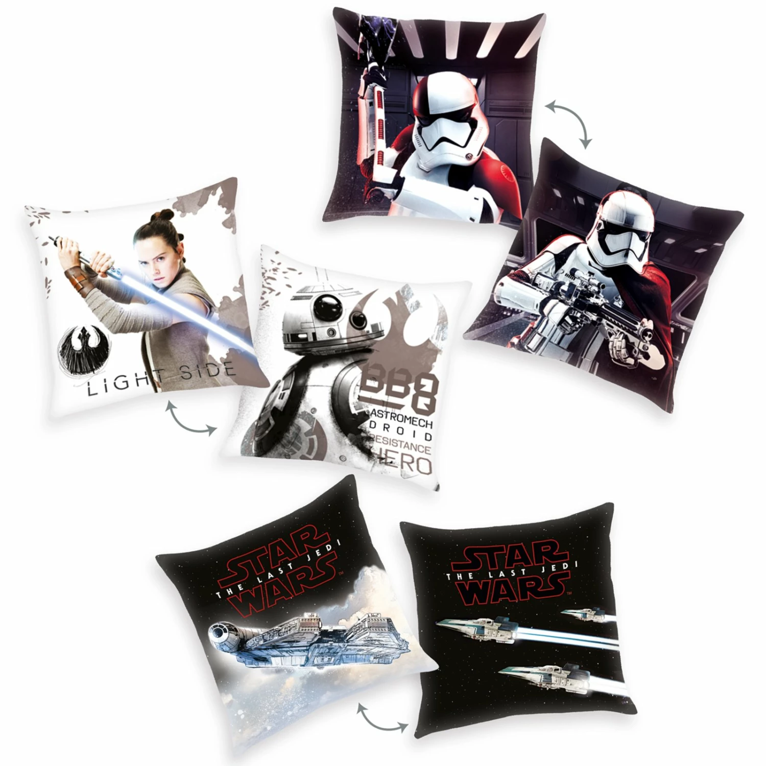 Kissen STAR WARS THE LAST JEDI - keine Motivauswahl 3 Kissen STAR WARS THE LAST JEDI - keine Motivauswahl