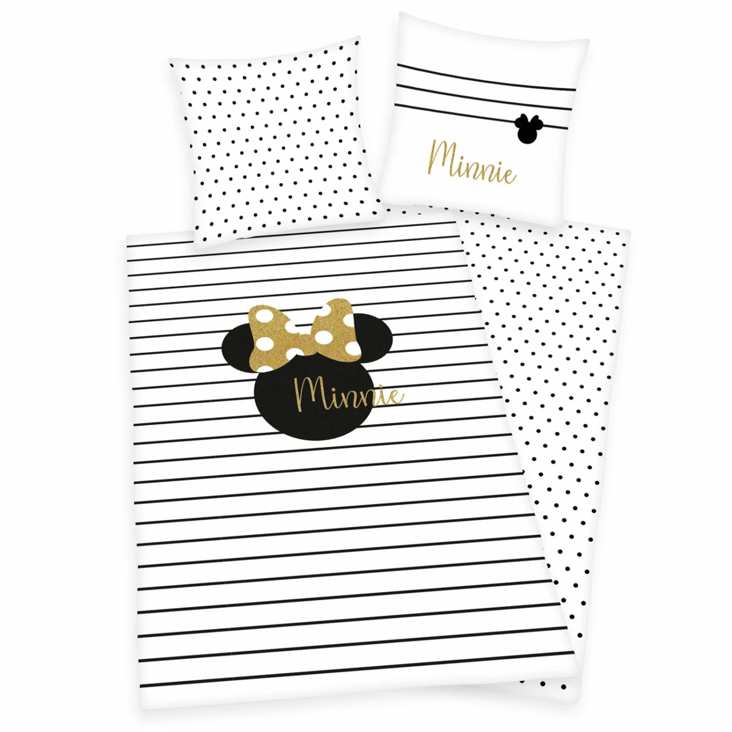 Renforcé-Bettwäsche MINNIE MOUSE - 135x200 cm 3 Renforcé-Bettwäsche MINNIE MOUSE - 135x200 cm