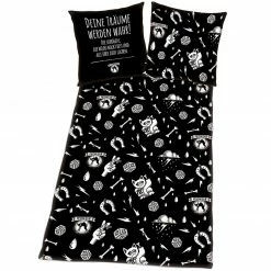 Renforcé-Bettwäsche PECHKEKS - schwarz-weiß - 135x200 cm