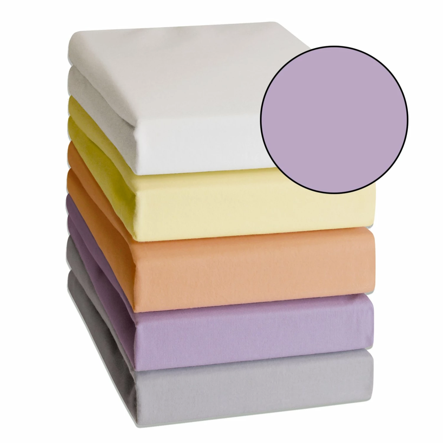 Feinbiber-Spannbetttuch - rosa - 140x200 cm 3 Feinbiber-Spannbetttuch - rosa - 140x200 cm