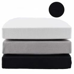 Feinbiber-Topper-Spannbetttuch - anthrazit - 180x200 cm