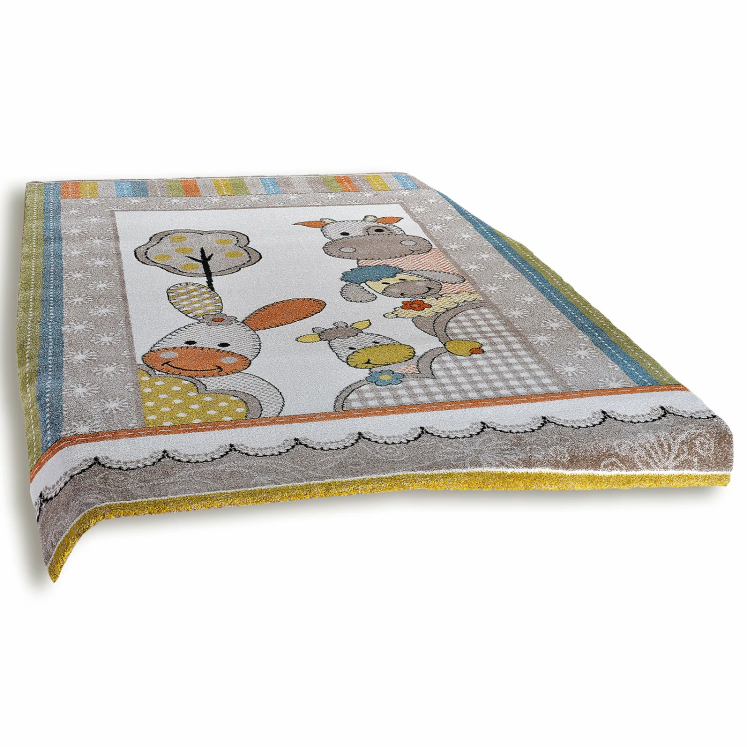 Frisee-Teppich - mehrfarbig - 80x150 cm 3 Frisee-Teppich - mehrfarbig - 80x150 cm