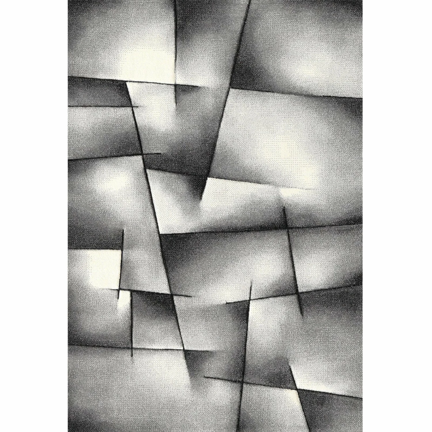 Frisee-Teppich - grau-schwarz - 160 x230 cm 3 Frisee-Teppich - grau-schwarz - 160 x230 cm