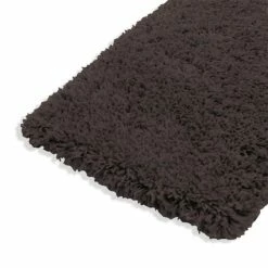 Hochflorteppich - grau - 40x60 cm