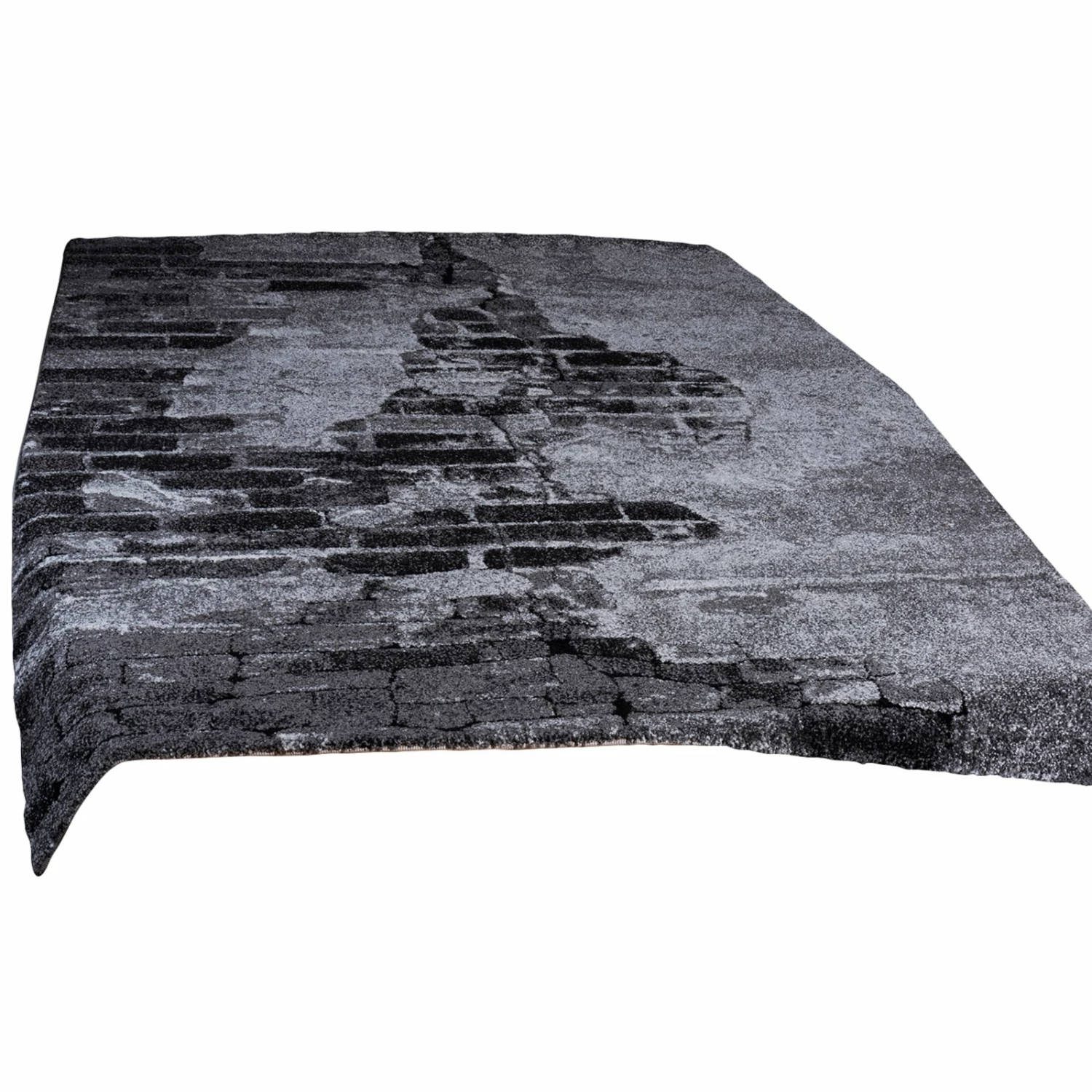 Teppich - grau - Steinmuster - 80x150 cm 4 Teppich - grau - Steinmuster - 80x150 cm – Bild 2