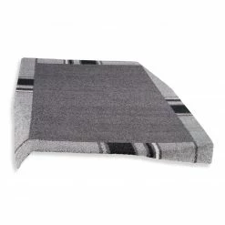 Teppich - grau - gemustert - 60x115 cm