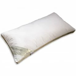 Wellness-Kopfkissen mit 3 Kammern - Gel-Faser Daunen und Federn - 80x40 cm