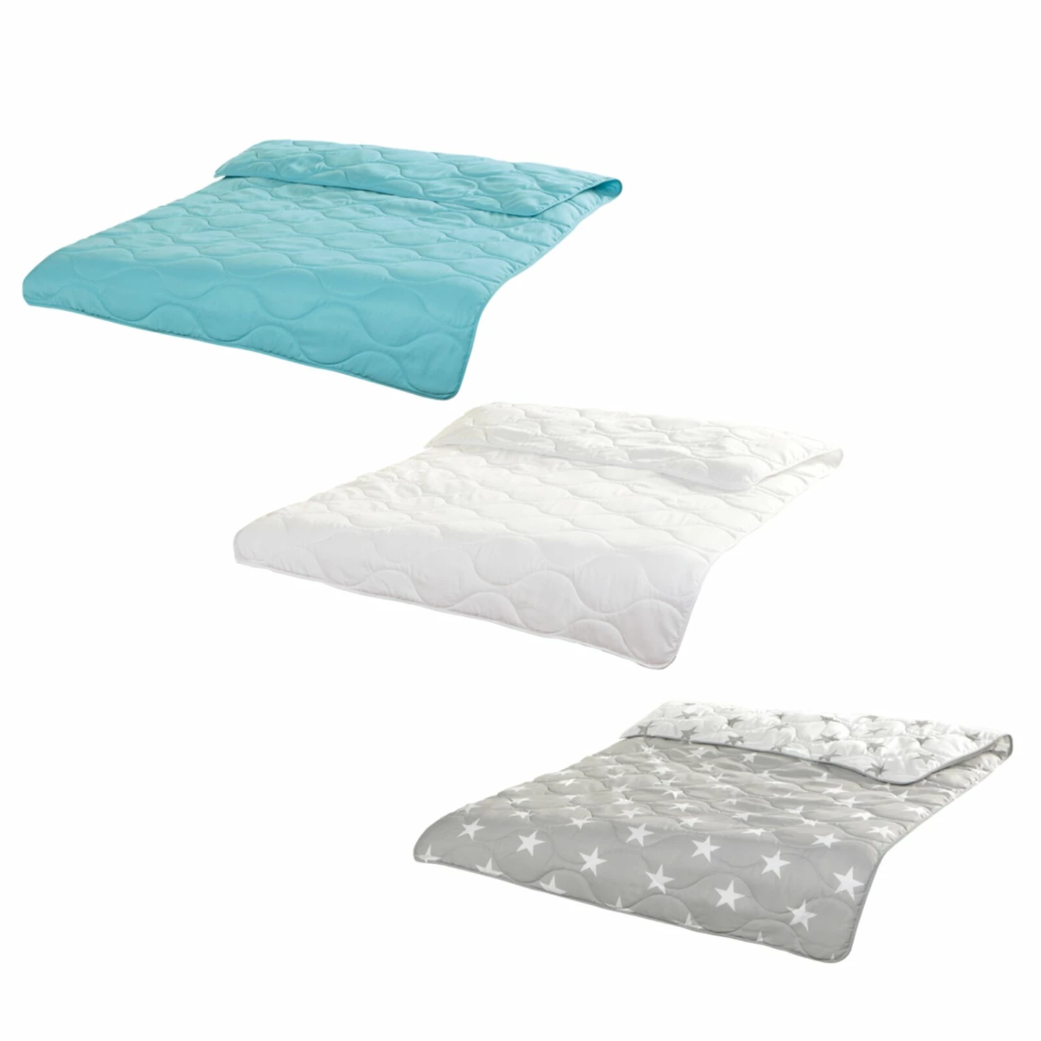 Sommer-Steppbett - sortierte Farben - 135x200 cm 3 Sommer-Steppbett - sortierte Farben - 135x200 cm