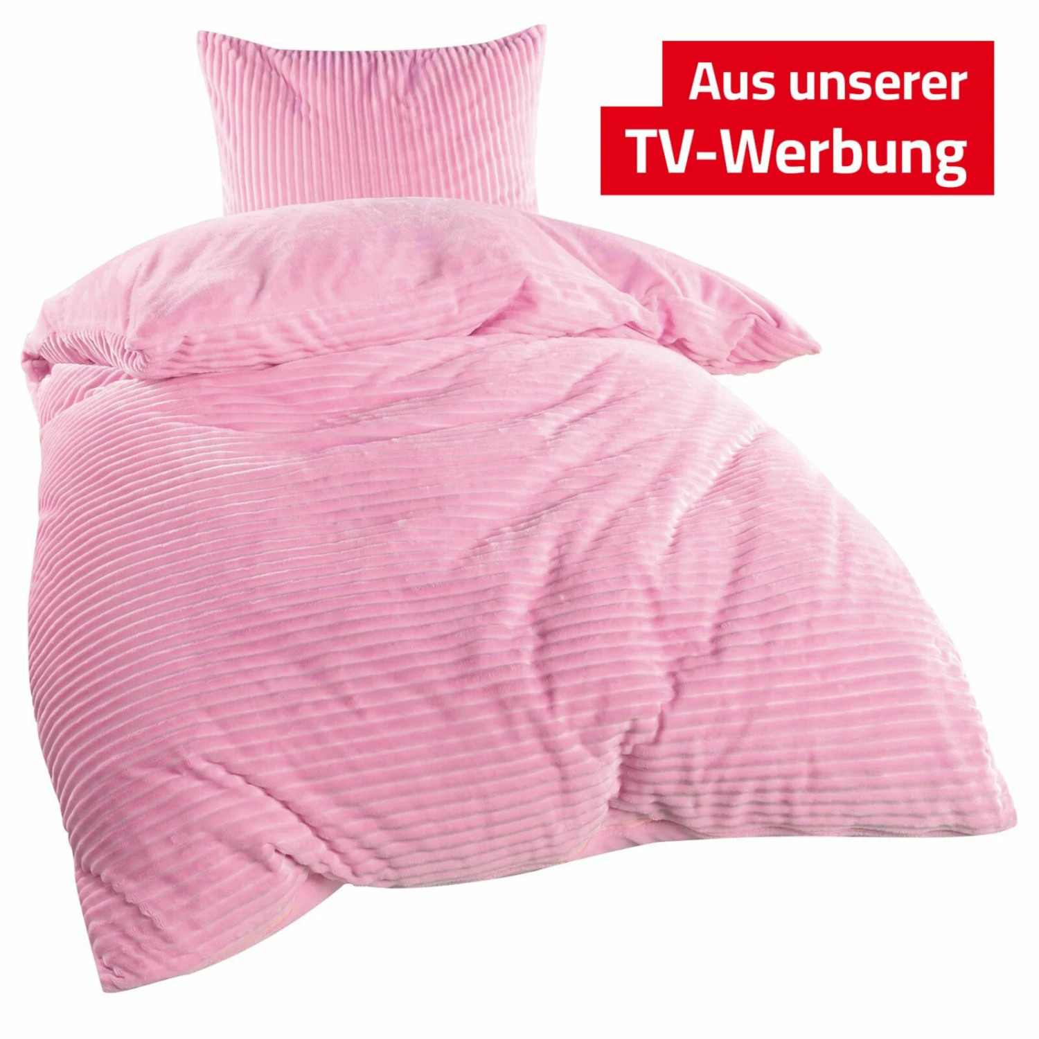 Bettwäsche - rosa - Cashmere-Touch - Cord 3 Bettwäsche - rosa - Cashmere-Touch - Cord