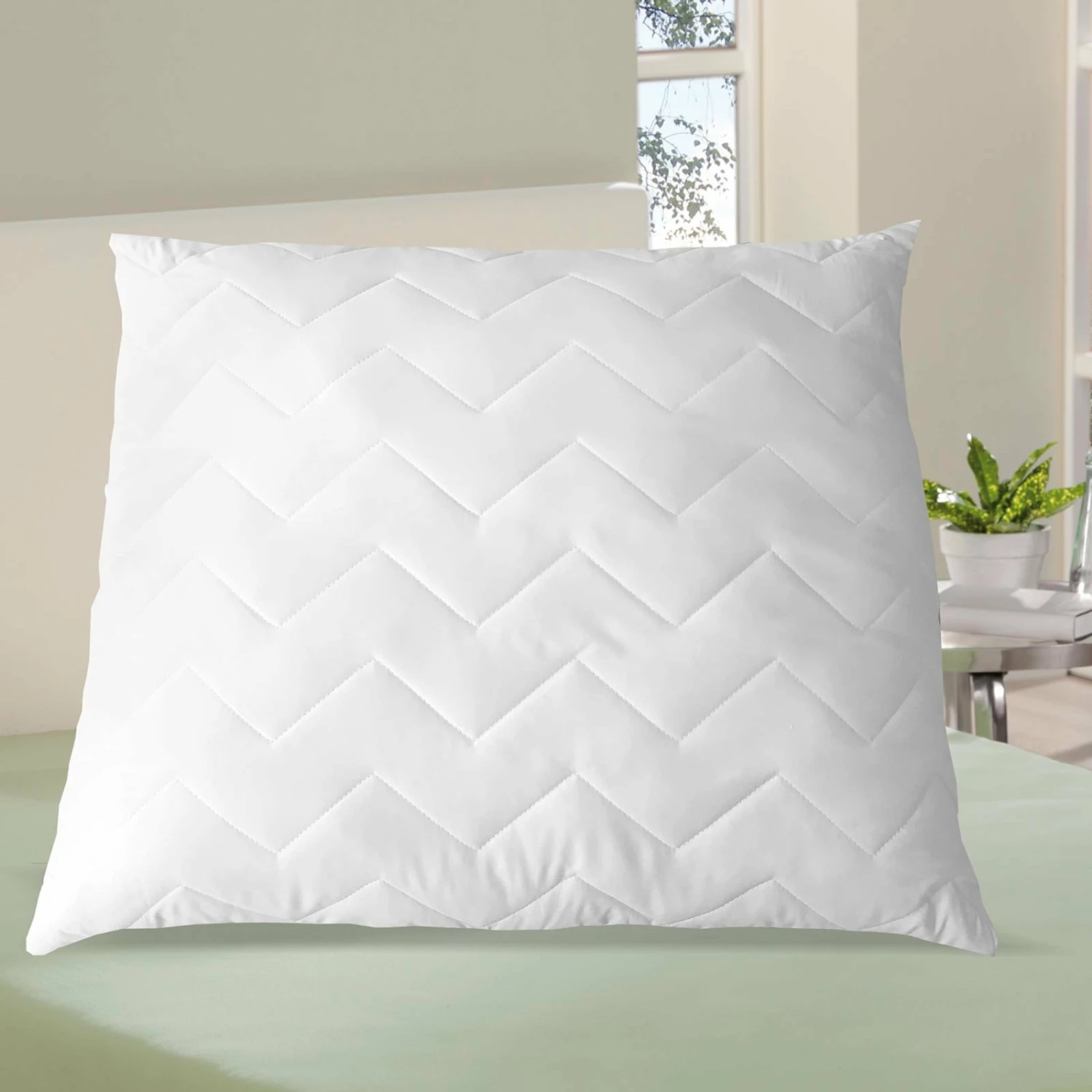 Kopfkissen - Füllung aus recycelten Rohstoffen - 80x80 cm 4 Kopfkissen - Füllung aus recycelten Rohstoffen - 80x80 cm – Bild 2