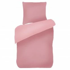 Bio-Baumwoll-Bettwäsche - rosa - 135x200 cm