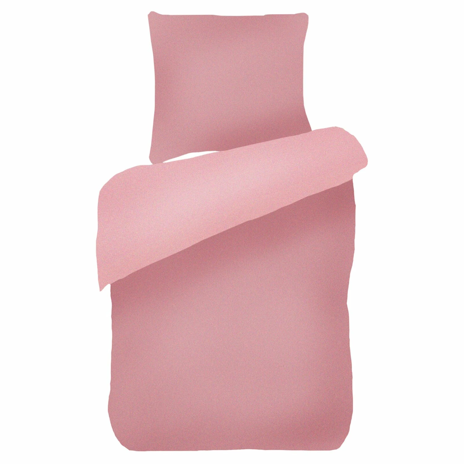 Bio-Baumwoll-Bettwäsche - rosa - 135x200 cm 3 Bio-Baumwoll-Bettwäsche - rosa - 135x200 cm