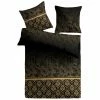 Microfaser-Bettwäsche - schwarz-gold - 135x200 cm -Heimtextilien Verkäufe 2688023708 1600Wx1600H