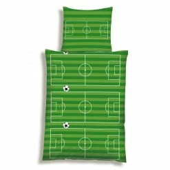 Microfaser-Bettwäsche - grün - 135x200 cm