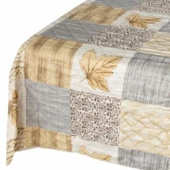 Tagesdecke - beige - Rautensteppung - 220x240 cm