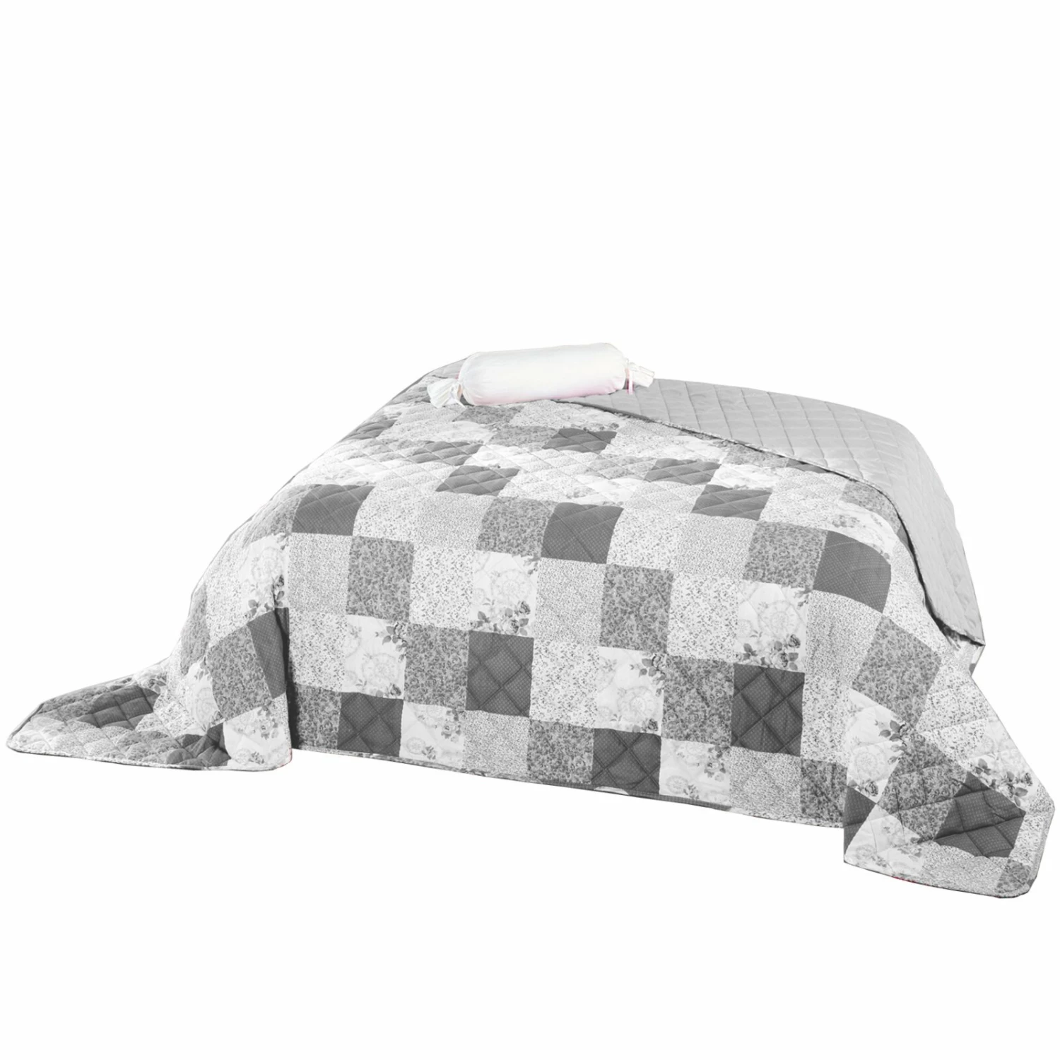 Tagesdecke - grau-weiß - 220x240 cm 3 Tagesdecke - grau-weiß - 220x240 cm