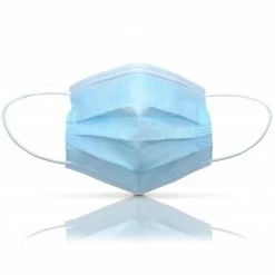 50er-Pack Mund-Nasen-Masken - blau - Einweg