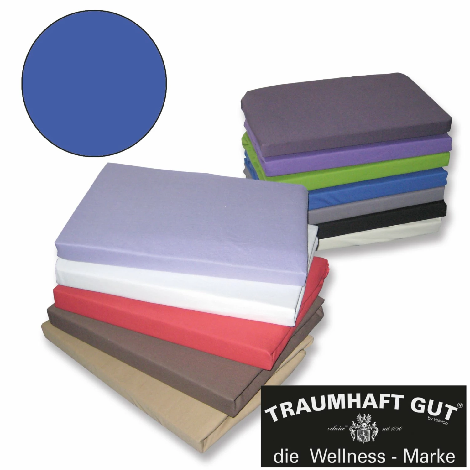 Jersey-Spannbettlaken - blau - 100x200 cm 3 Jersey-Spannbettlaken - blau - 100x200 cm