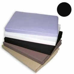 Topper-Spannbettlaken - schwarz - 100x200 cm