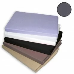 Topper-Spannbettlaken - graphit - 100x200 cm