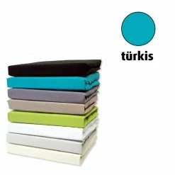 Topper-Spannbettlaken - türkis - 180x200 cm