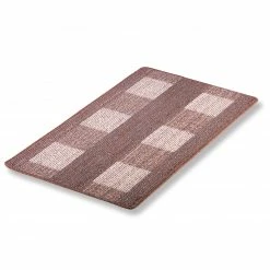 Kettelteppich - braun - 67x120 cm