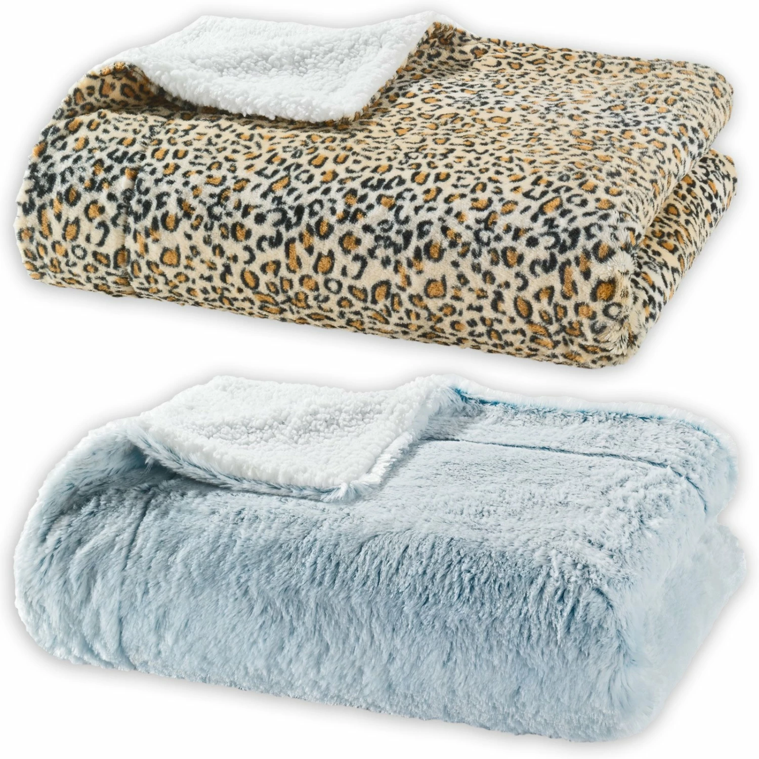 Wohndecke - Lammfell-Optik - sortiert - 140x200 cm 3 Wohndecke - Lammfell-Optik - sortiert - 140x200 cm