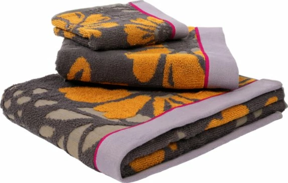 4er-Set Gästetücher - anthrazit-honiggelb - Baumwolle - 30x50 cm 4 4er-Set Gästetücher - anthrazit-honiggelb - Baumwolle - 30x50 cm – Bild 2