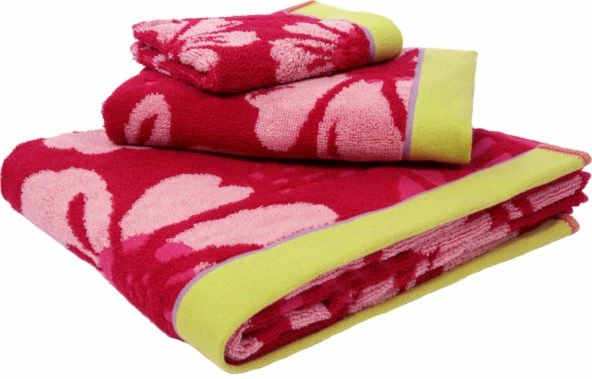 4er-Set Gästetücher - fuchsia-coral - Baumwolle - 30x50 cm 4 4er-Set Gästetücher - fuchsia-coral - Baumwolle - 30x50 cm – Bild 2