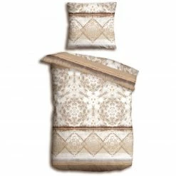 homara Microfaser-Bettwäsche - natur-creme - Ornamente - 135x200 cm