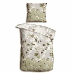 homara Microfaser-Bettwäsche - natur-silber - 135x200 cm