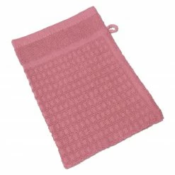 Calimosa Waschhandschuh - altrose - Baumwolle - 15x21 cm
