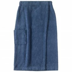 Saunakilt - marine - Baumwolle - 80x135 cm