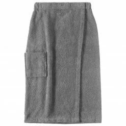 Saunakilt - silber - Baumwolle - 80x135 cm