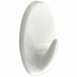 Klebehaken - weiß - 26 mm