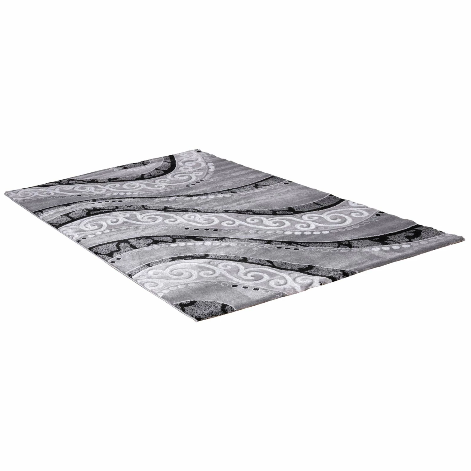 homara Teppich - grau - Welle - 80x150 cm 4 homara Teppich - grau - Welle - 80x150 cm – Bild 2