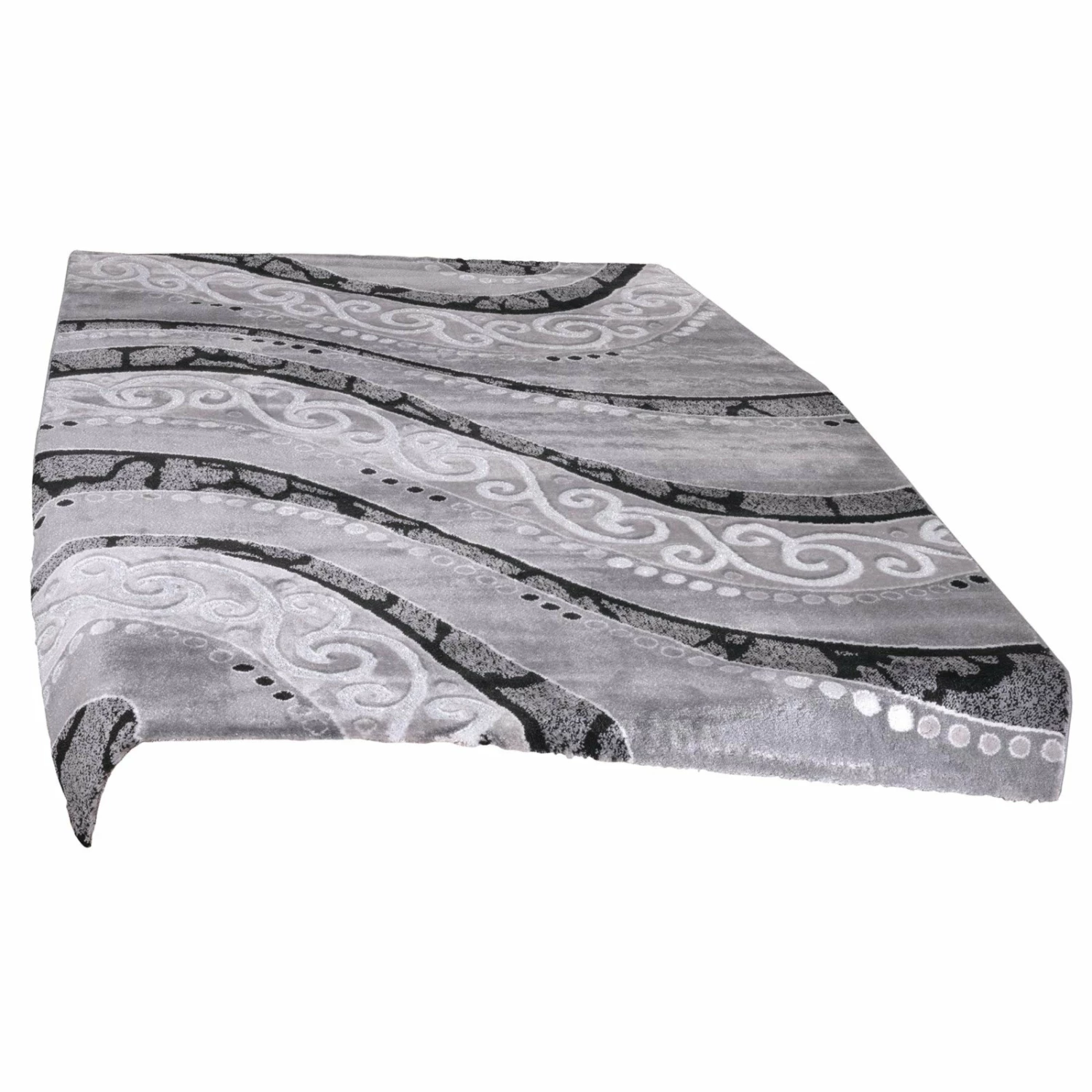 homara Teppich - grau - Welle - 80x150 cm 3 homara Teppich - grau - Welle - 80x150 cm