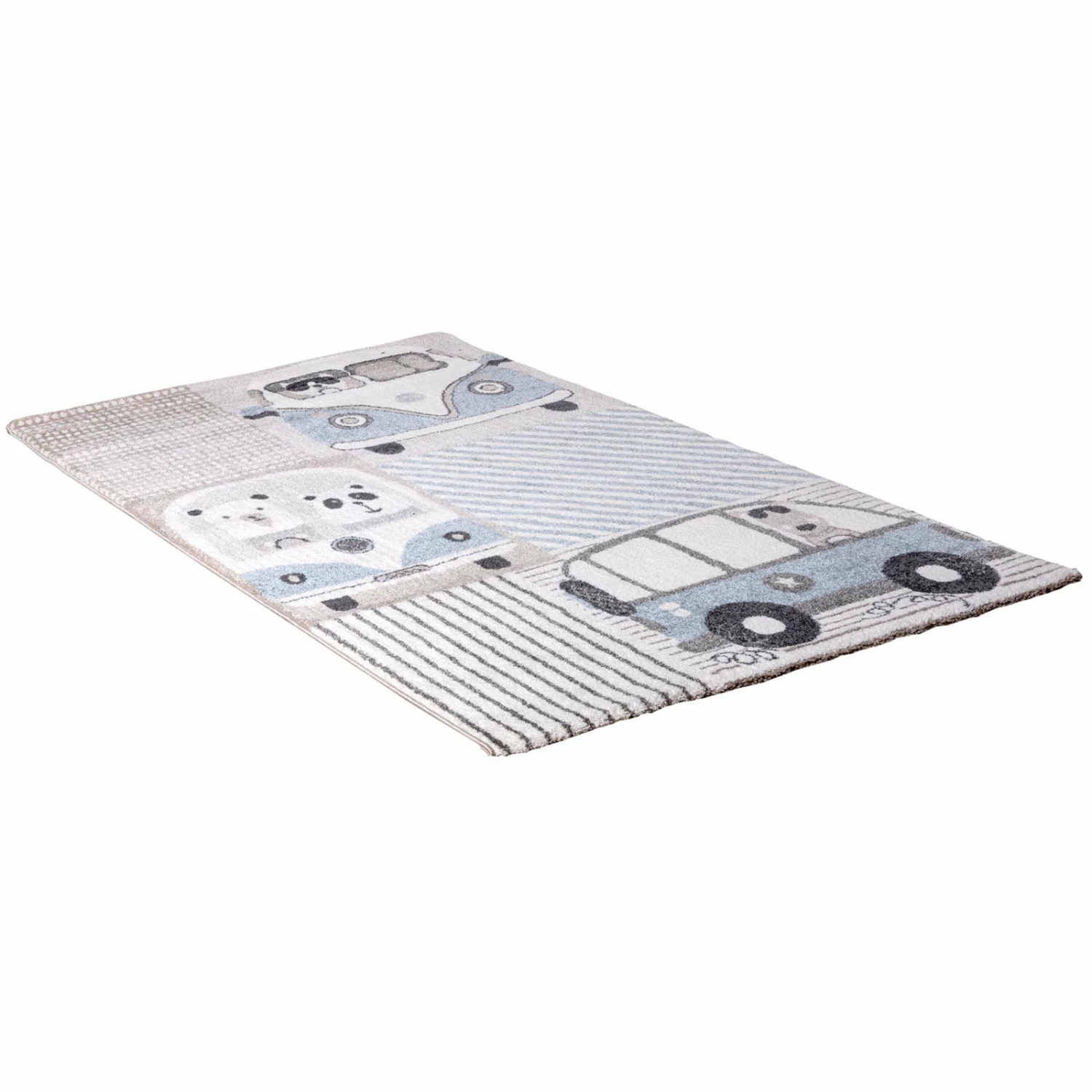 homara Kinderteppich - blau-rosa - 80x150 cm 3 homara Kinderteppich - blau-rosa - 80x150 cm