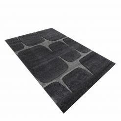 Kurzflorteppich - anthrazit - 160x230 cm