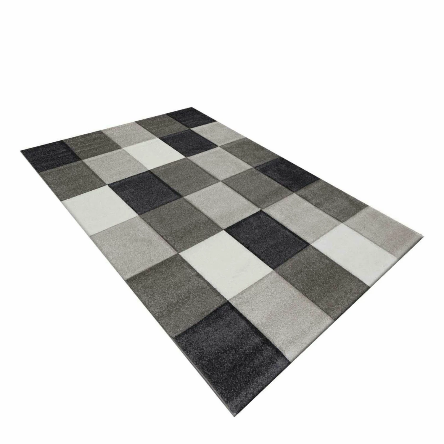 Kurzflorteppich - grau - 80x150 cm 3 Kurzflorteppich - grau - 80x150 cm