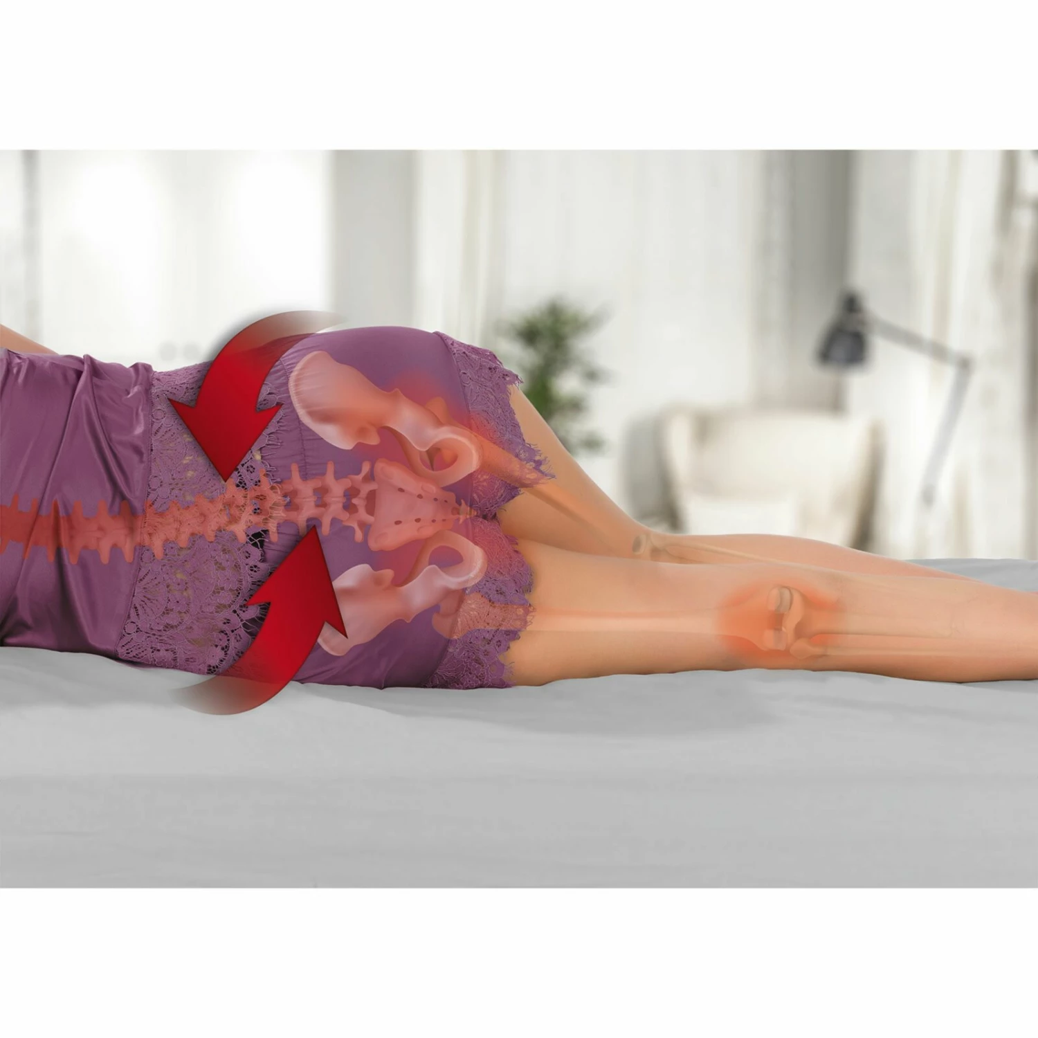 MAXXMEE Seitenschläfer-Kissen - weiß 6 MAXXMEE Seitenschläfer-Kissen - weiß – Bild 4