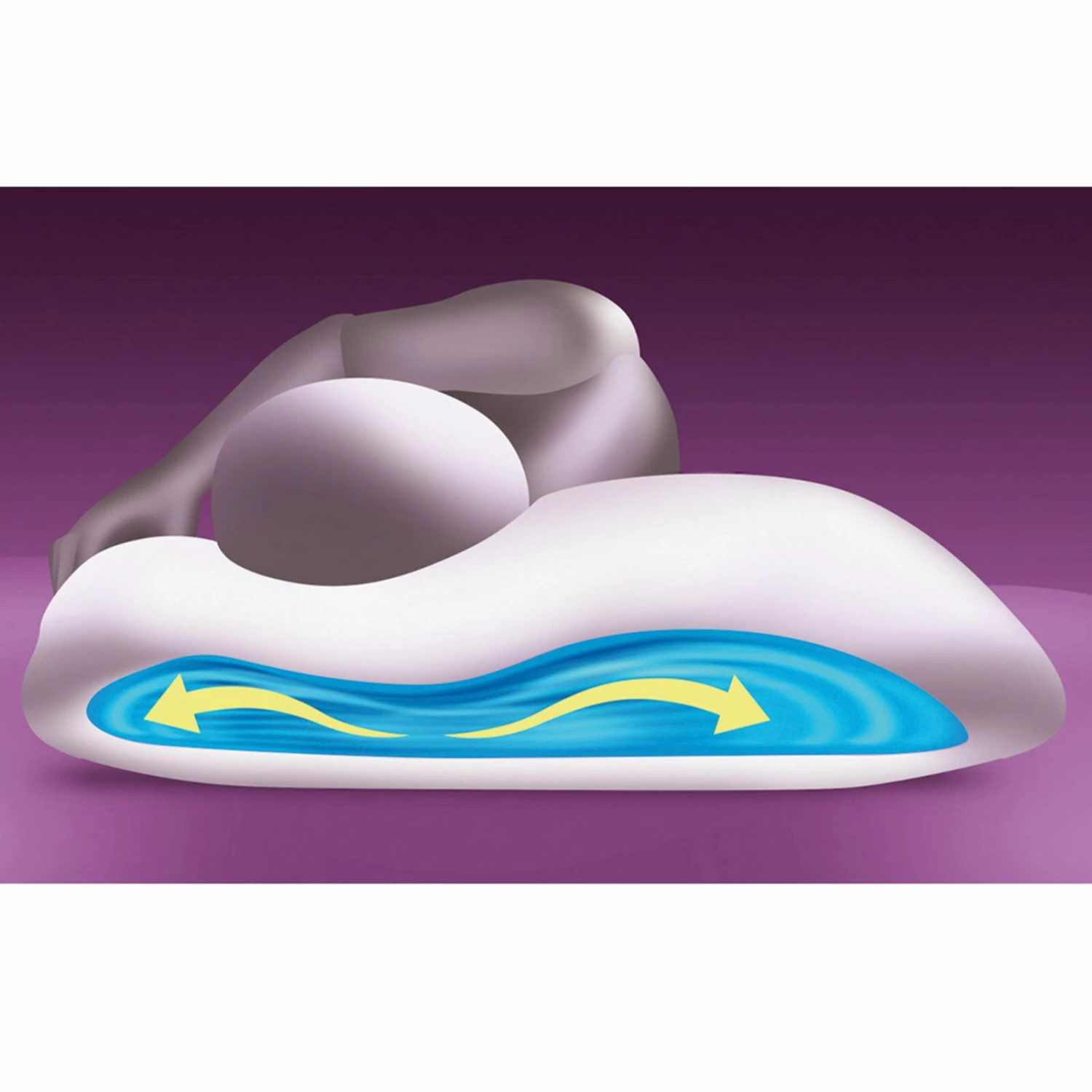 VITALMAXX Wasserkissen - weiß - 80x40 cm 5 VITALMAXX Wasserkissen - weiß - 80x40 cm – Bild 3