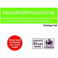 EASYMAXX Hand-Nähmaschine - weiß - 21 cm -Heimtextilien Verkäufe 2791002900 04 1600Wx1600H