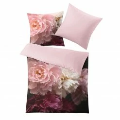 Kleine Wolke Bettwäsche-Set - bordeaux-rosa - Blumen - Baumwolle