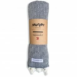 Badetuch MIAMI - schwarz - 160x95 cm