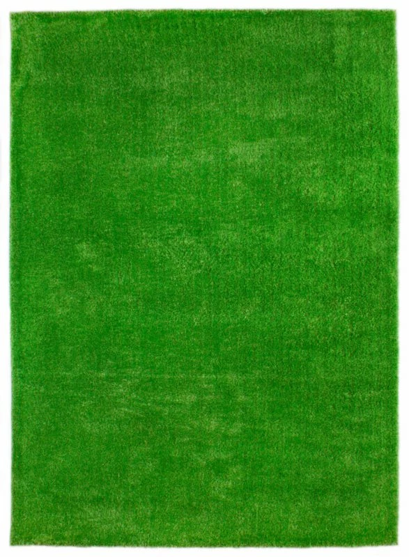 Teppich - handgetuftet - grün - 65x130 cm 3 Teppich - handgetuftet - grün - 65x130 cm