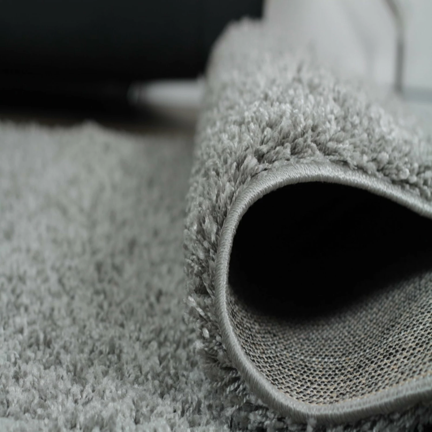 Hochflor-Teppich BASIC TRENDY - grau - 80x150 cm 5 Hochflor-Teppich BASIC TRENDY - grau - 80x150 cm – Bild 3