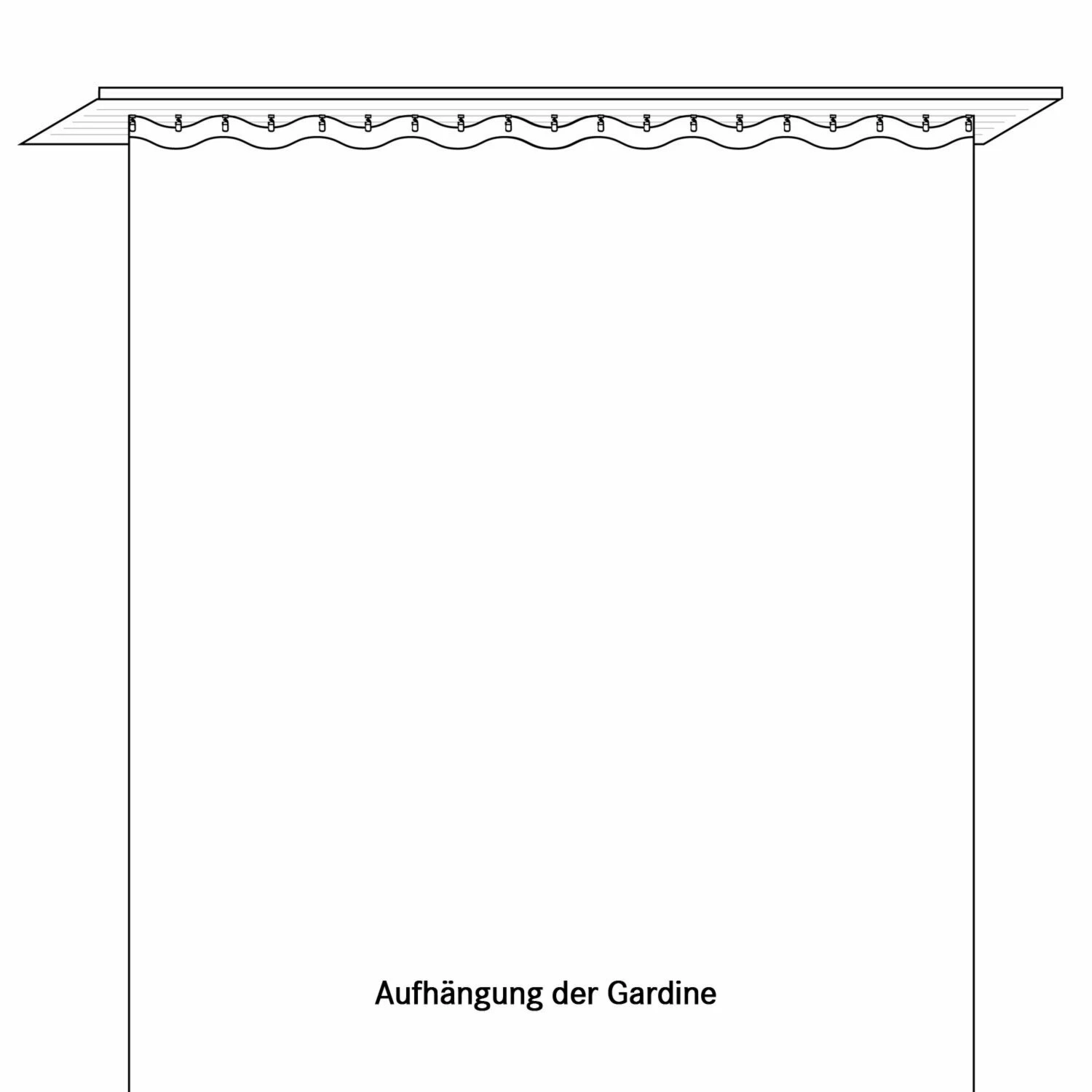 Gardine - weiß-anthrazit - 300x175 cm 4 Gardine - weiß-anthrazit - 300x175 cm – Bild 2