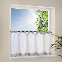 Bistrogardine - hellgrau - 150x50 cm -Heimtextilien Verkäufe 9000857300 03 1600Wx1600H